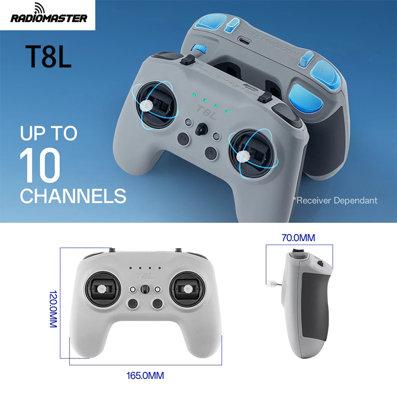 Drone Gimbal - RadioMaster T8L Radiocontroller M2 2.4GHz ExpressLRS