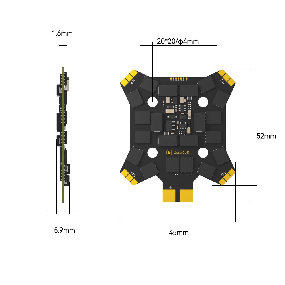 iFlight Borg Mini H7 (ICM42688 - Drone Esc recensie en prijs